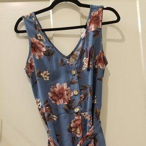 SOLD - NWT Target Jumpsuit Blue Floral - Size M